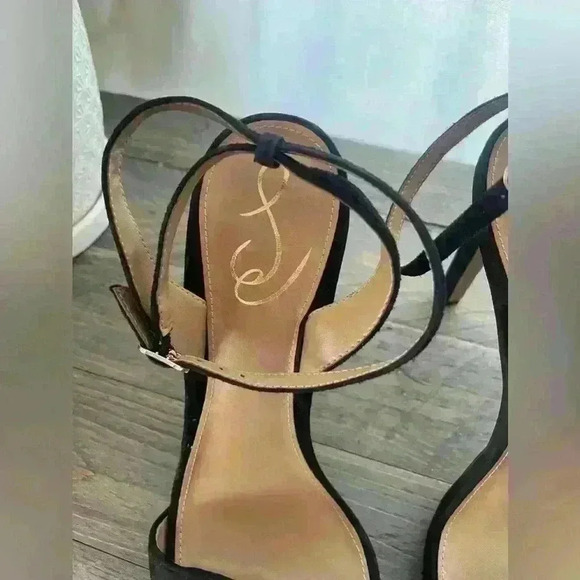 Sam Edelman Jade Ankle Strap Sandal in Black Women's Size 10 - Picture 7 of 9